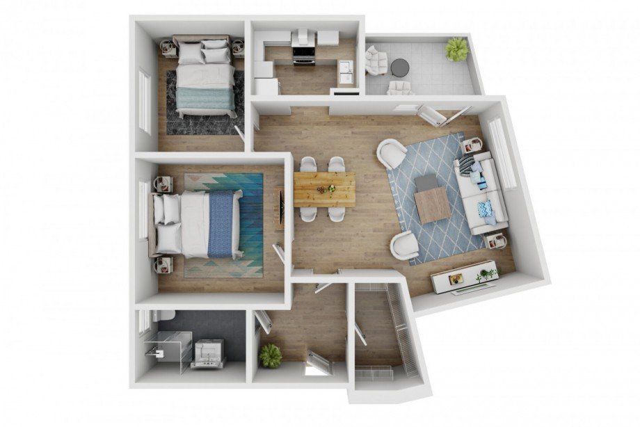2OG Grundriss Etagenwohnung Sinsheim / Rohrbach