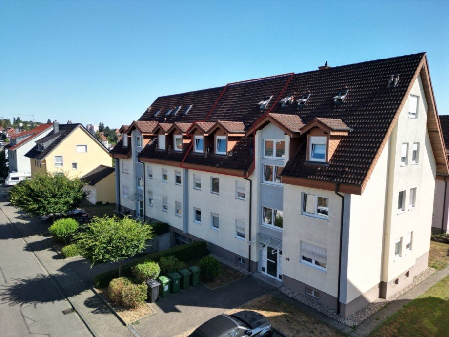 Ansicht vorne Maisonettewohnung Sinsheim