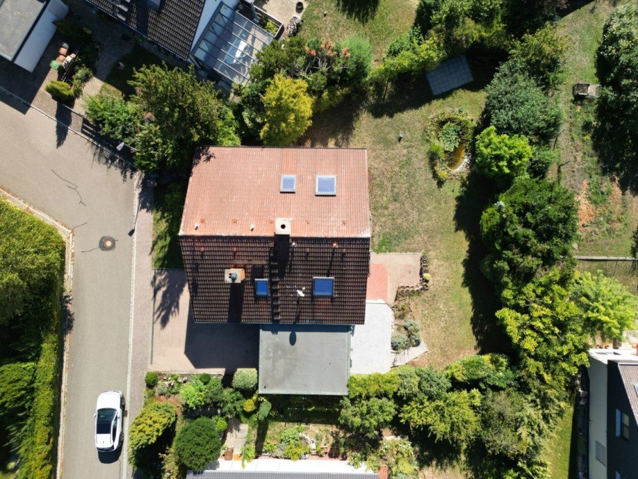 Vogelperspektive Einfamilienhaus Meckesheim
