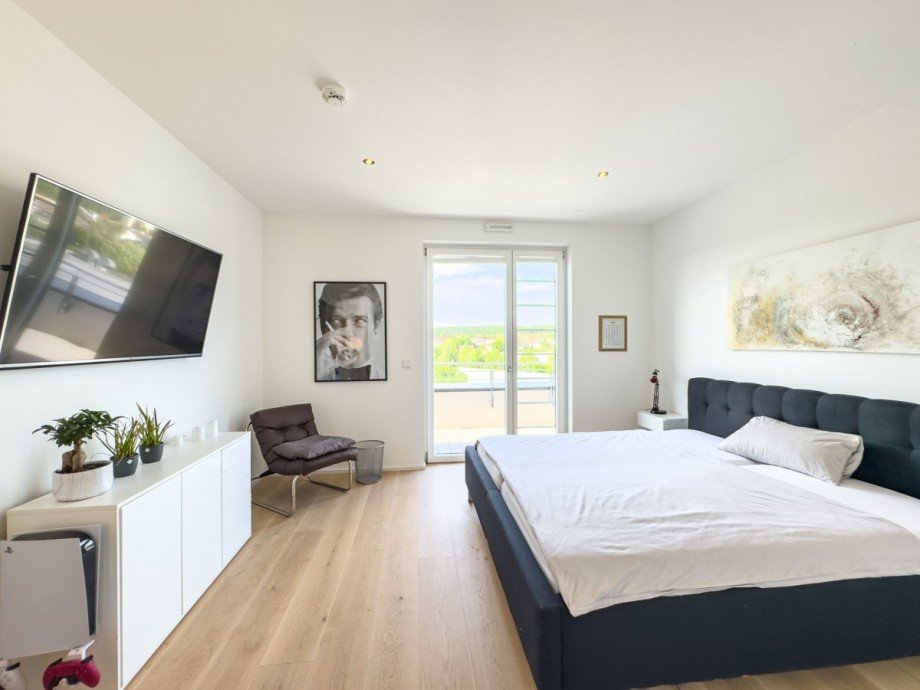 Schlafzimmer 1 Penthousewohnung Sinsheim