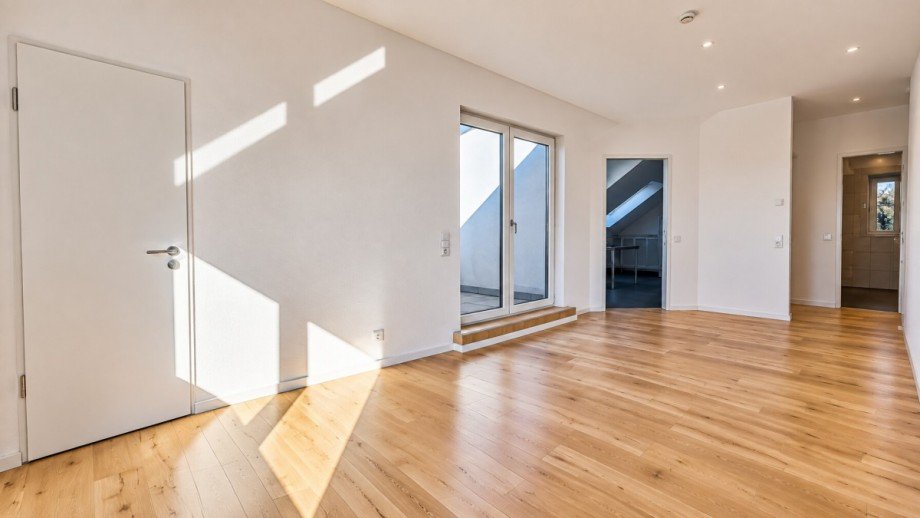 Wohnbereich-Terrasse Dachgeschosswohnung Wagh�usel / Kirrlach