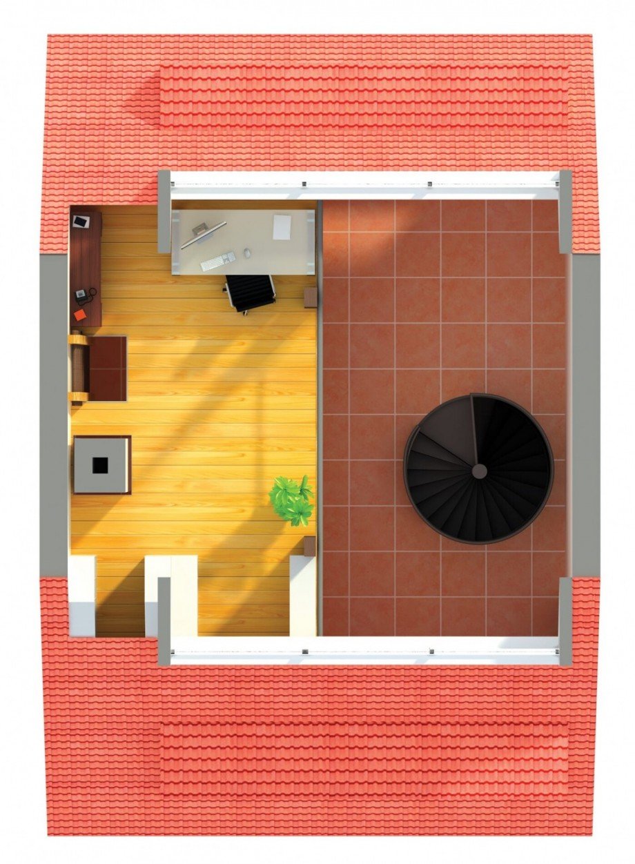 Grundriss Ebene 4 Maisonettewohnung Mannheim / Seckenheim