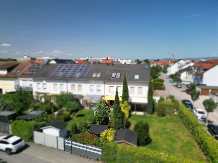 Gartenansicht Reihenhaus Schwetzingen