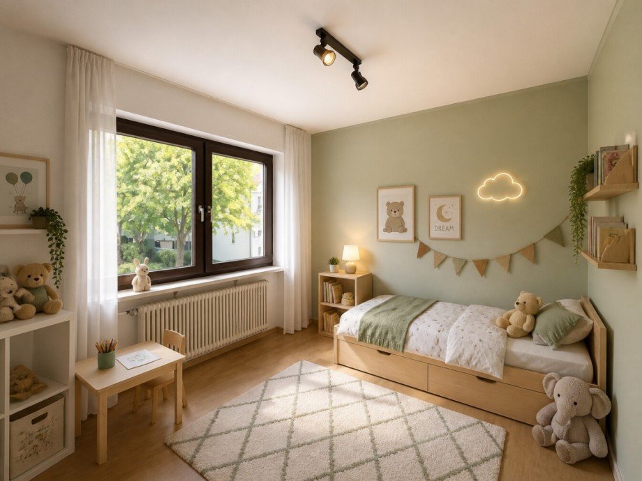 Renovierungsvorschlag Kinderzimmer Reihenendhaus Sinsheim