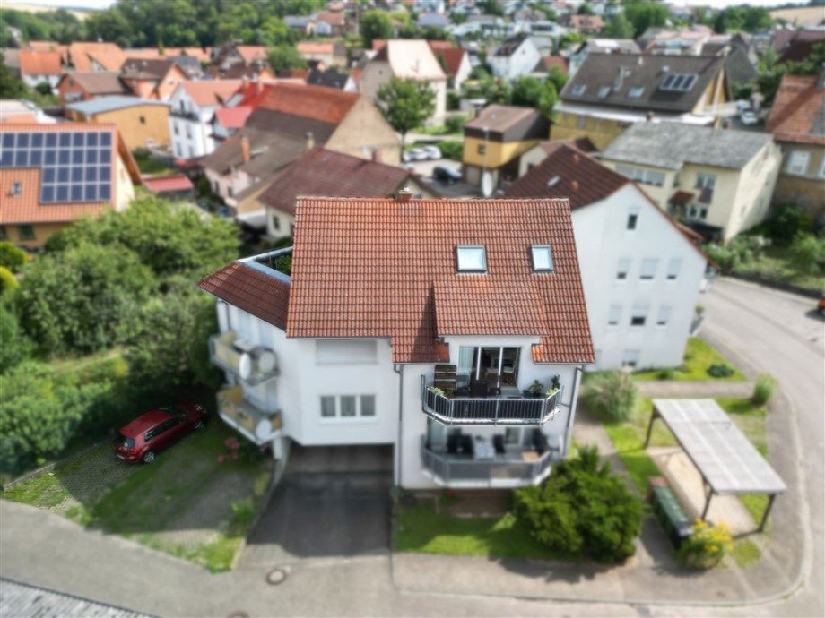 Ansicht Haus Maisonettewohnung Sinsheim Steinsfurt
