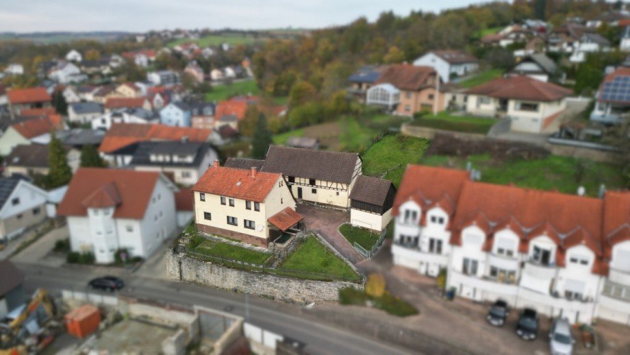 Haus Frontansicht Lage Einfamilienhaus Sinsheim / Steinsfurt