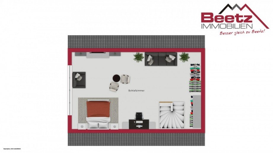 Grundriss Studio Maisonettewohnung Malsch
