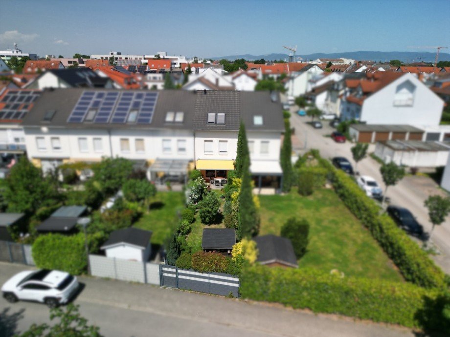 Vogelperspektive Reihenhaus Schwetzingen