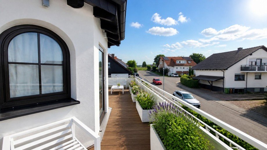 Dachterrasse KI bearbeitet Dachgeschosswohnung Dielheim