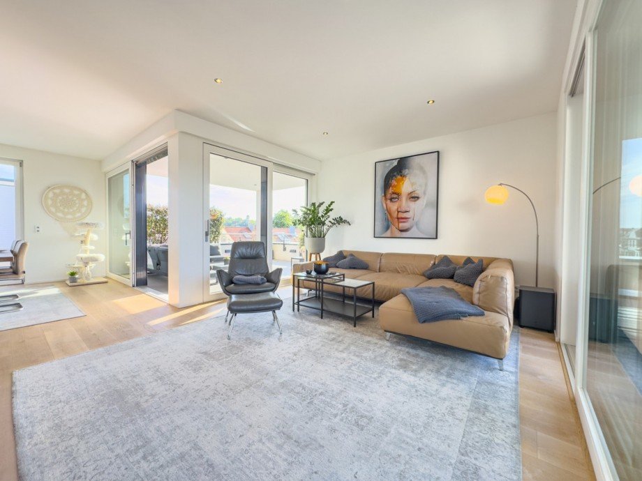 Wohnzimmer Penthousewohnung Sinsheim