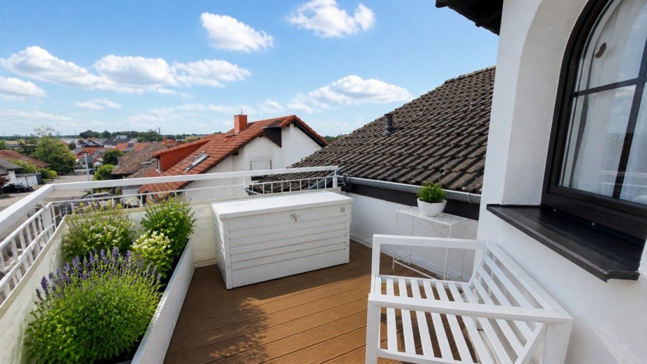 Dachterrasse KI bearbeitet Dachgeschosswohnung Dielheim