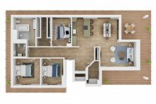 Grundriss xxl Luxus Neubau Penthouse im Zentrum von Sinsheim