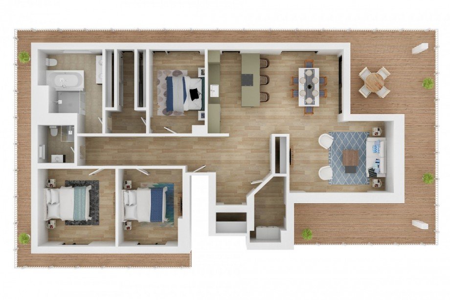 Grundriss Penthousewohnung Sinsheim