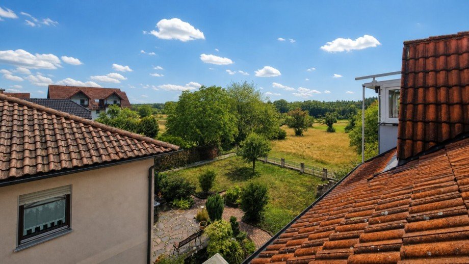 Ausblick Dachterrasse Dachgeschosswohnung �stringen