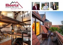 Beetz Immobilien Denkmalschutz trifft modernes Leben: Offenes Wohnerlebnis mit Kamin und Blick ins Gr�ne