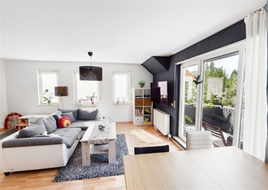 Wohnzimmer Maisonettewohnung Sinsheim Steinsfurt