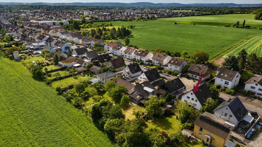 Vogelperspektive 2 Einfamilienhaus Stutensee / Blankenloch