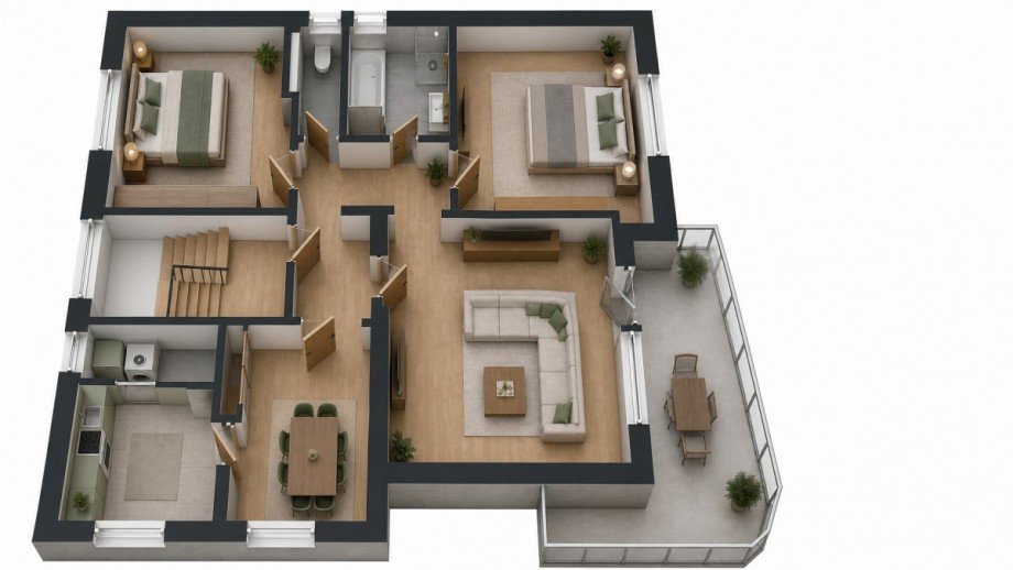 Grundriss EG Einfamilienhaus Stutensee / Blankenloch
