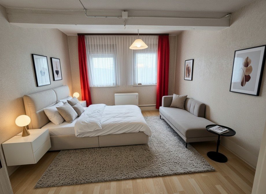 Renovierungsvorschlag Zimmer 1 OG Einfamilienhaus Sinsheim / Steinsfurt