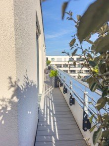 Terrasse xxl Luxus Neubau Penthouse im Zentrum von Sinsheim