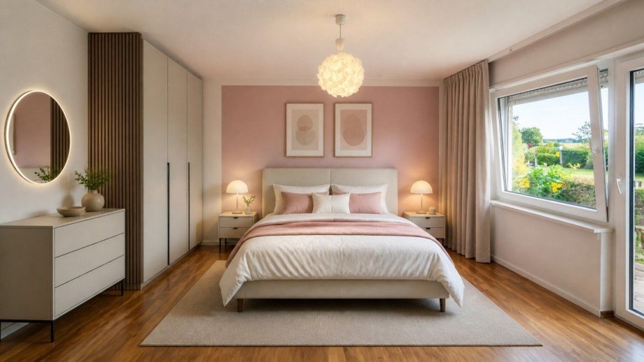 M�blierungsvorschlag Schlafzimmer Einfamilienhaus Sinsheim / Waldangelloch