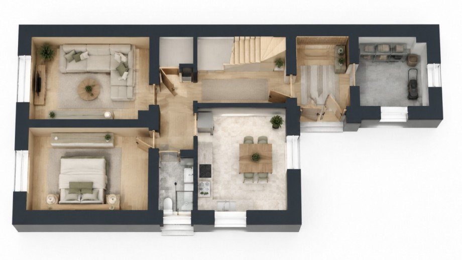 Grundriss EG Mehrfamilienhaus Rettigheim