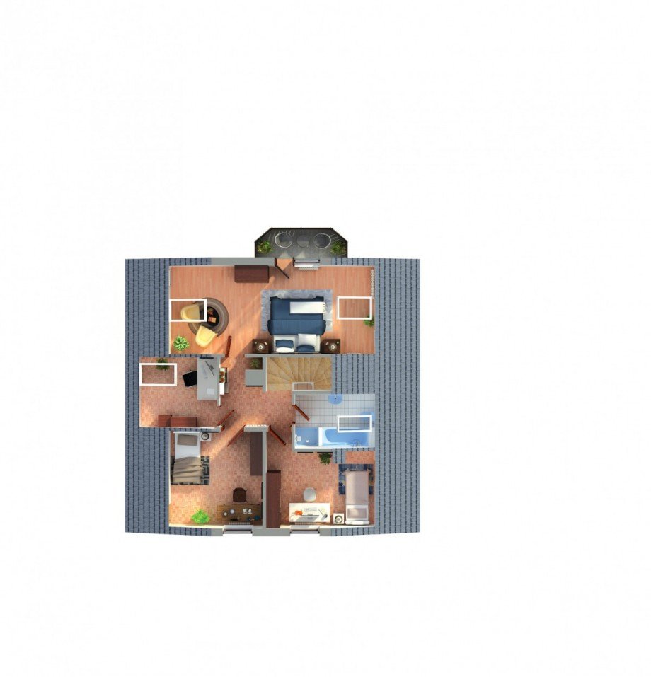 Grundriss OG Einfamilienhaus Meckesheim