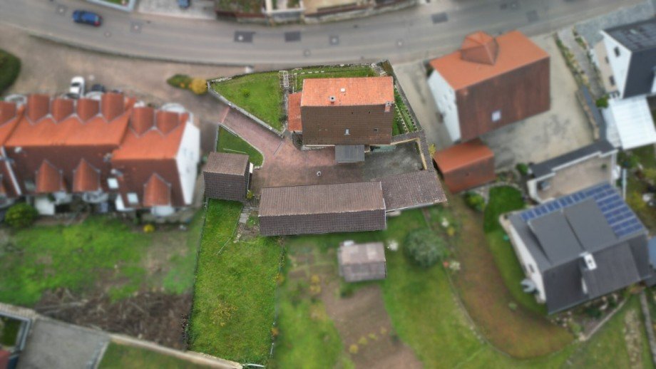 Vogelperspektive Einfamilienhaus Sinsheim / Steinsfurt