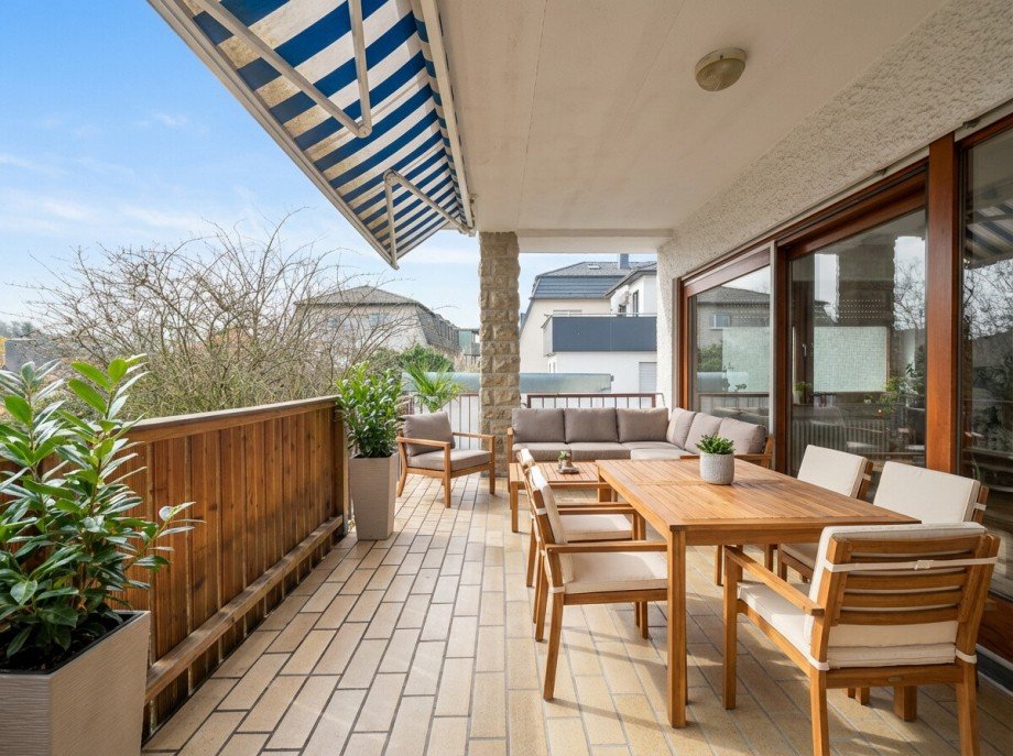 Balkon EG Mehrfamilienhaus Sinsheim