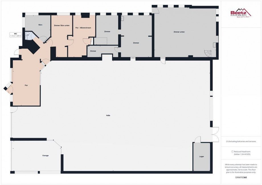 Grundriss Halle EG Halle / Lager / Produktion B�hl , Baden