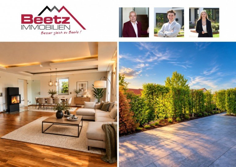 Beetz Immobilien Wagh�usel / Kirrlach Erdgeschosswohnung Viel Platz, Kamin & eigener Garten - hochwertige Wohnung in Kirrlach, ab sofort frei !