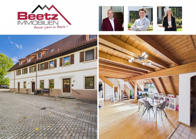 Beetz Immobilien Sinsheim Dachgeschosswohnung Charmante Maisonette-Wohnung mit herrlichem Ausblick und zentraler Lage