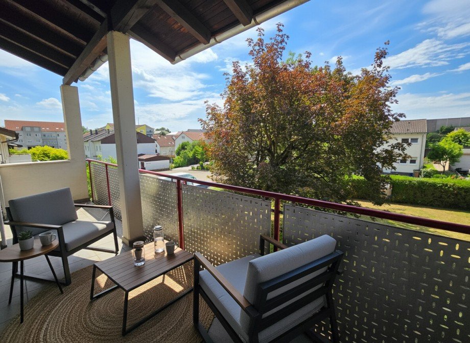 M�blierungsvorschlag Balkon KI Reihenendhaus Sinsheim