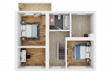 Grundriss OG Haus mit gro�em Grundst�ck und vielen M�glichkeiten im Herzen von Waldangelloch