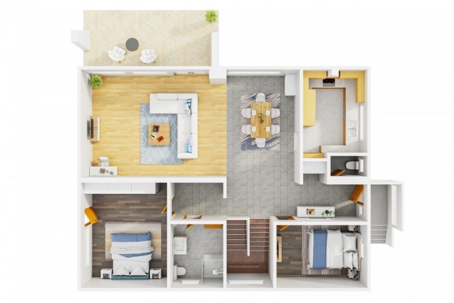 Grundriss EG Einfamilienhaus Sinsheim