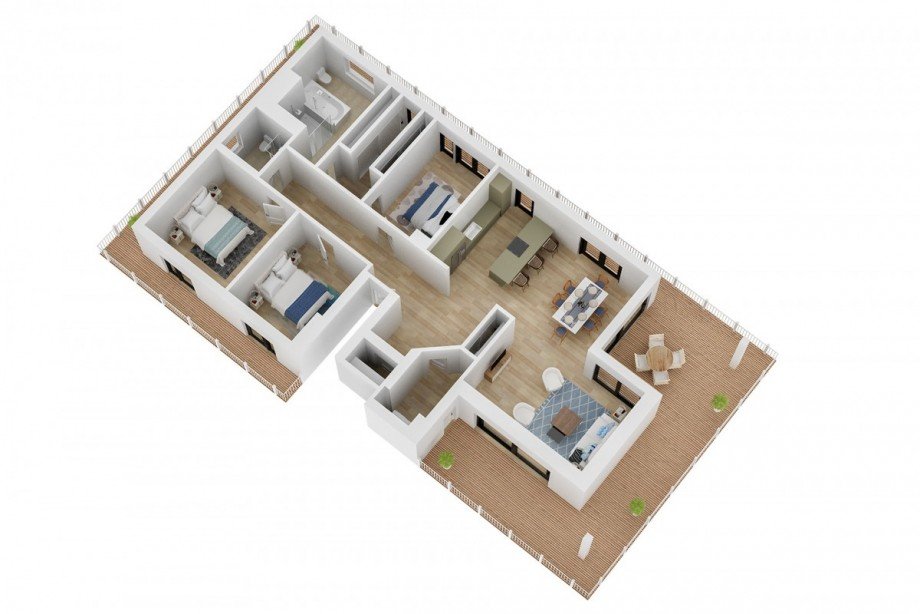 Grundriss Penthousewohnung Sinsheim