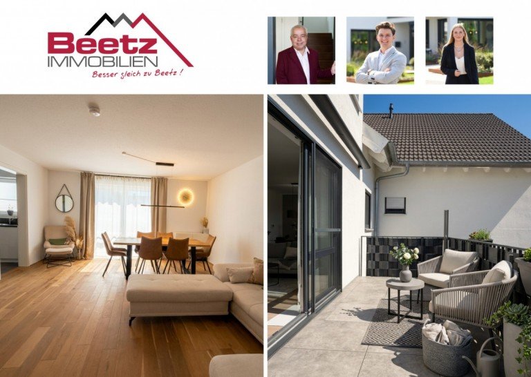 Beetz Immobilie Oftersheim Etagenwohnung Traumhafte neuwertige-3-Zimmerwohnung mit gro�z�gigem Balkon zu vermieten