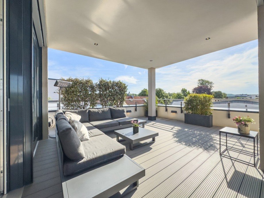 Lounge Terrasse Penthousewohnung Sinsheim