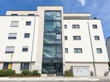 Front Ansicht Eingang xxl Luxus Neubau Penthouse im Zentrum von Sinsheim