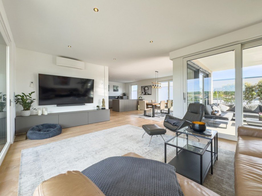 Wohnzimmer Penthousewohnung Sinsheim