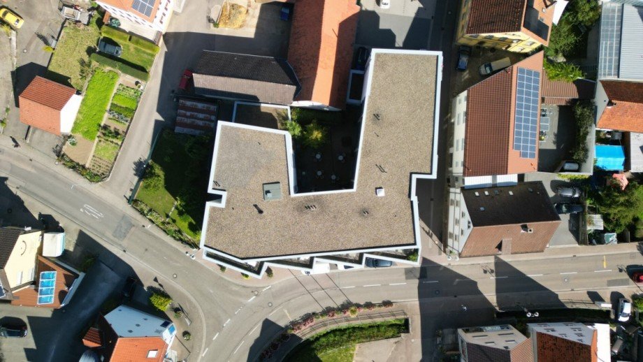 Vogelperspektive Etagenwohnung Sinsheim / Rohrbach
