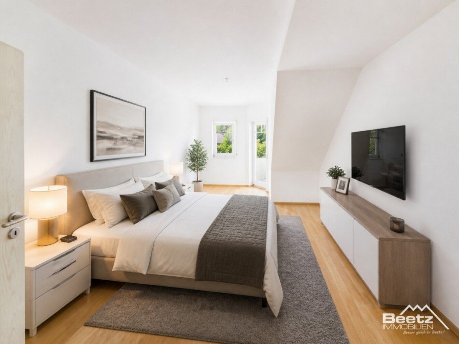 M�blierungsvorschlag Schlafzimmer Maisonettewohnung Malsch