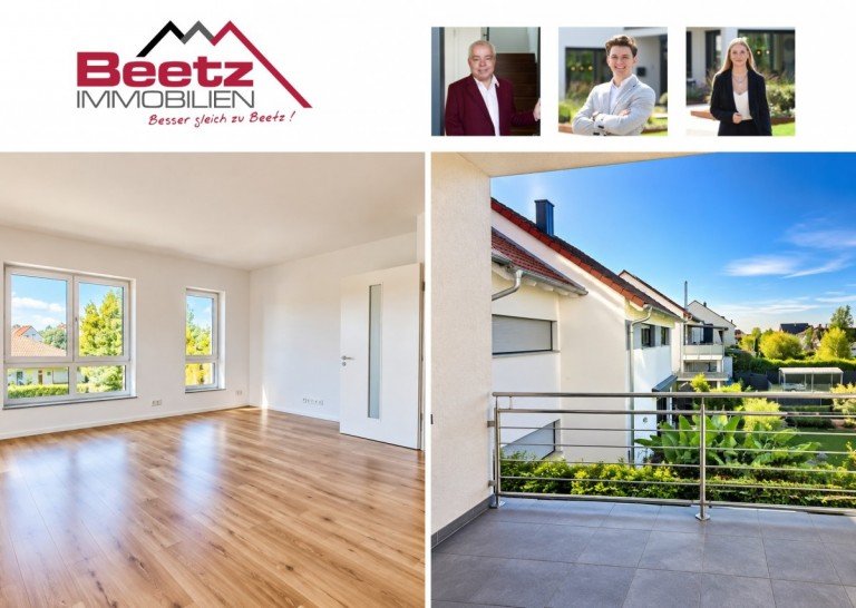 Beetz Immobilien Wagh�usel / Kirrlach Etagenwohnung Charmante 2-Zimmer-Wohnung mit gro�z�gigem Wohnbereich und Balkon
