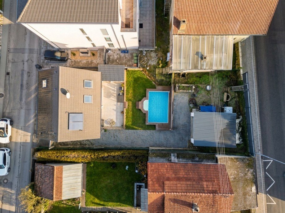Vogelperspektive Einfamilienhaus Sinsheim / Reihen