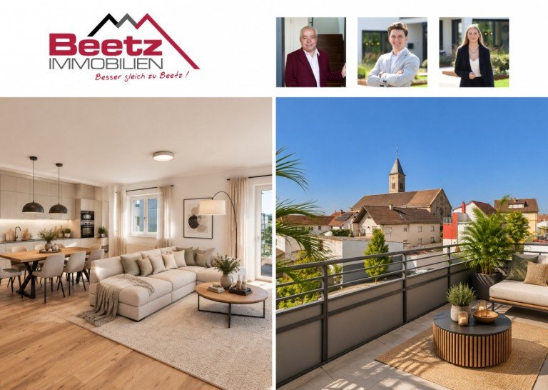 Beetz Immobilien Kronau Etagenwohnung Neubau-Erstbezug in Kronau: Barrierefreie 3-Zimmer-Wohnung mit Balkon