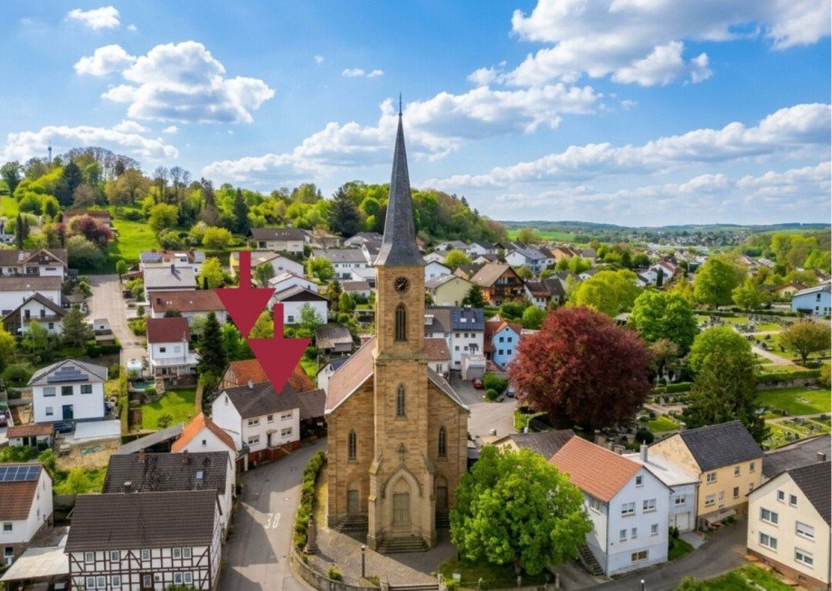 Vogelperspektive 2 Einfamilienhaus Sinsheim / Waldangelloch