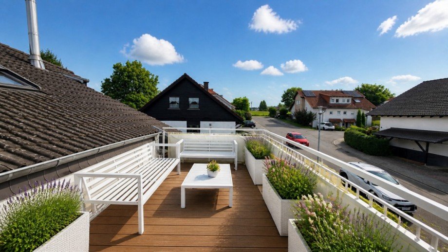 Dachterrasse KI bearbeitet Dachgeschosswohnung Dielheim