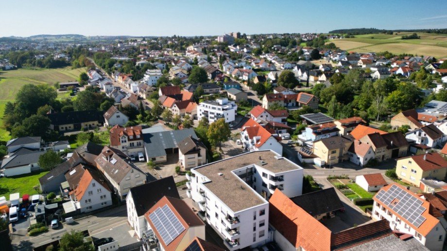 R�ckansicht Etagenwohnung Sinsheim / Rohrbach