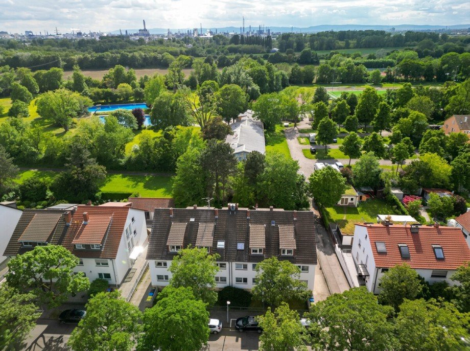 Vogelperspektive Etagenwohnung Mannheim / Sandhofen